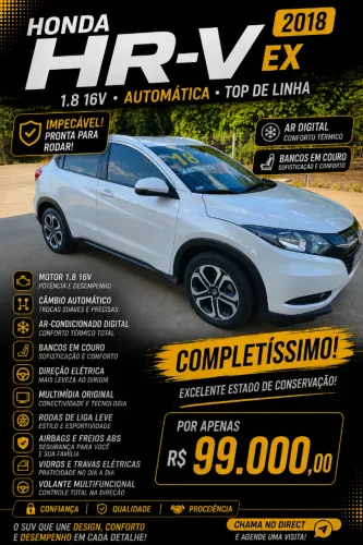 Honda HR-V EX 1.8 Flexone 16V 5P Aut. 2018
