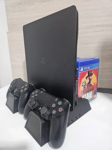 ps4 slim 500gb + 2 controles originais e 7 jogos