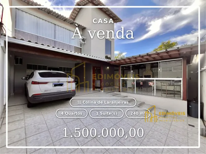 Linda casa em Colina de Laranjeiras ideal para quem busca qualidade de vida!
