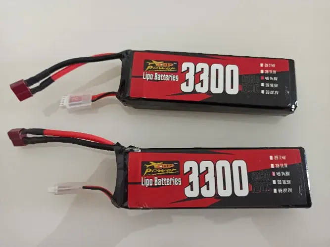 2x bateria lipo 11,1v 3s 3300 mah 120C aeromodelo automodelo rc drone