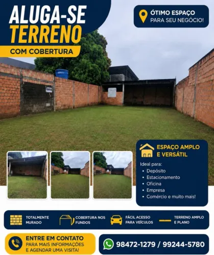 Aluga-se terreno