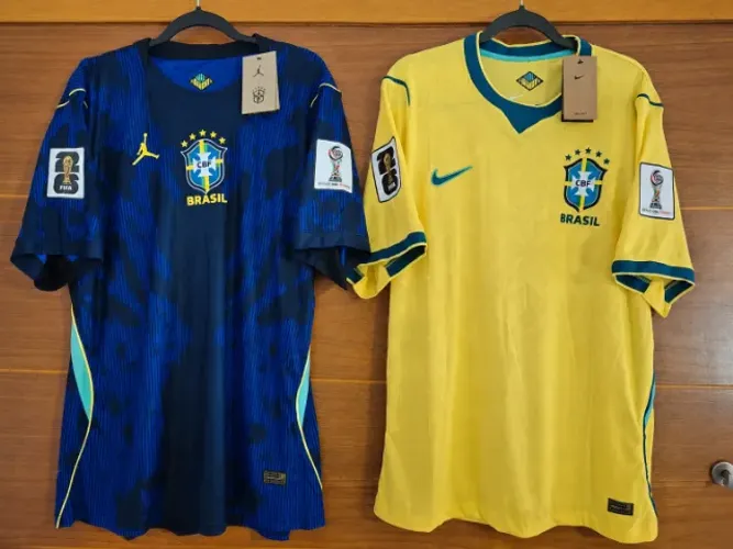 Camisa do Brasil 2026 1.1 (Versão Jogador) uniforme 1 e 2