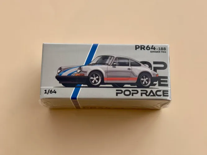 Pop Race Porsche Singer 964 Silver Metallic