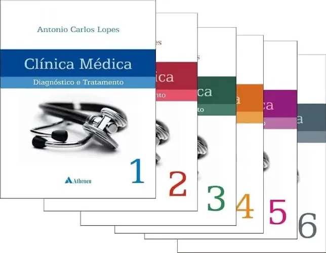 Box 6 volumes Clínica Médica - diagnóstico e tratamento - Antônio Carlos Lopes