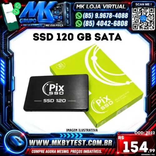 SSD 120GB SATA 3 L-500MBs / G-400MBs