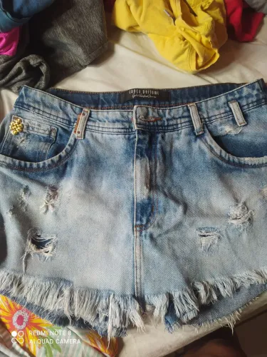 Short saia jeans