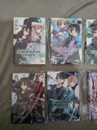 Sword art Online Light Novel Volumes 1,2 e 7