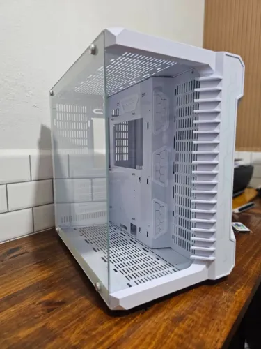 Gabinete Branco Galaxy Glass White Risemode Lacrado com Nota fiscal