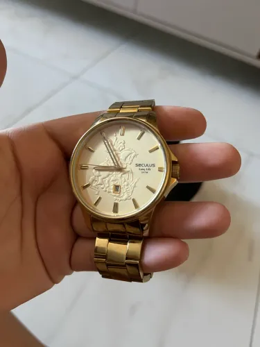 Relógio Seculus Dourado