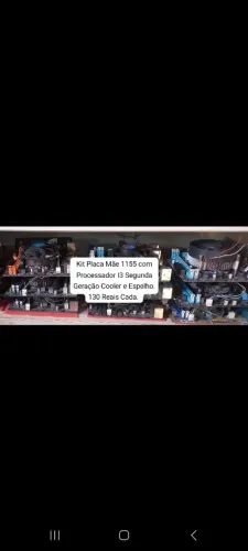 Kit Placa Mãe 1155 com Processador I3 Segunda Geração