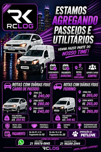 Agregamos carro de passeio e utilitario 