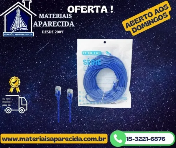 Cabo Rede CAT 5e 10m LE-304