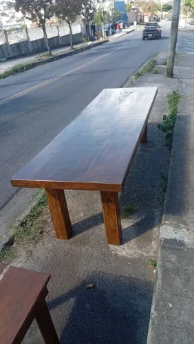 Mesa rústica para externa 