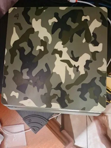 Ps4 slim personalizado cod ww2 memória de 1 tera 2 manetes