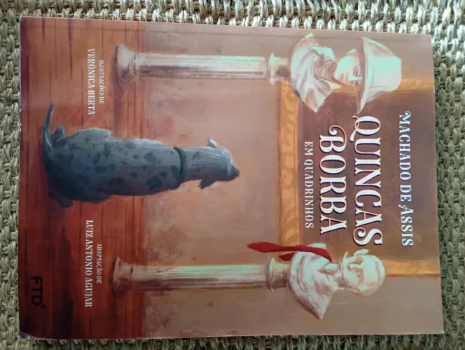 Livro Quincas  Borba em quadrinhos editora FTD Machado de Assis 