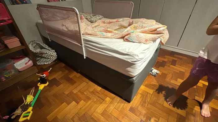 Cama box de solteiro bau ortobom