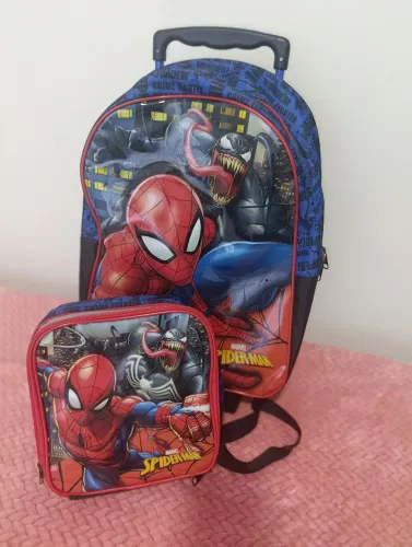 BOLSA E LANCHEIRA HOMEM ARANHA 