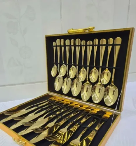 Kit faqueiro dourado