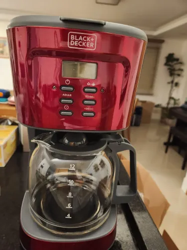 Cafeteira black decker 12 xícaras elétrica programavel