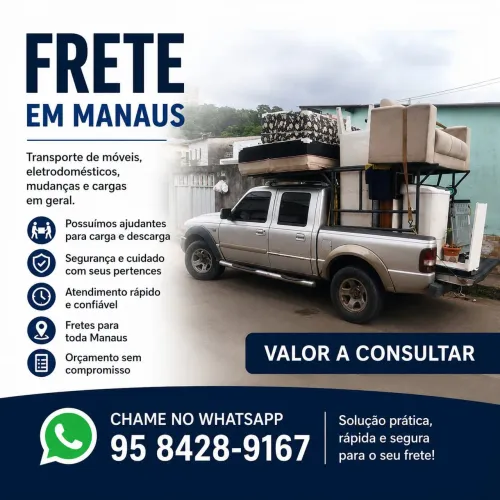 Frete Toda Manaus/interiores