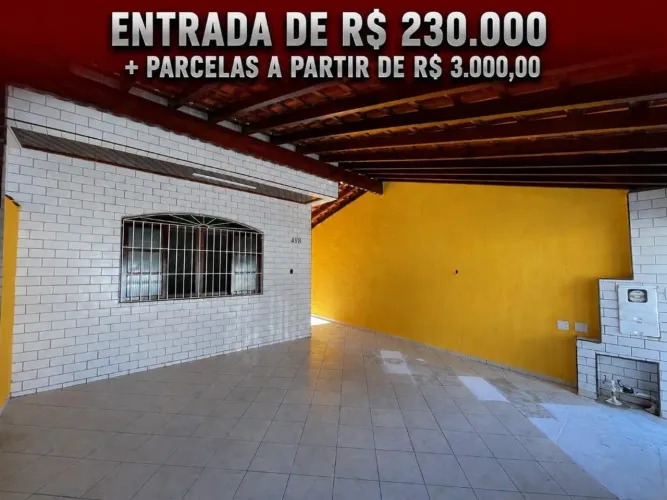 Casa 2 quartos 1 suíte Entrada R$ 230.000 + parcelas - Vila Caiçara Praia Grande - SP -