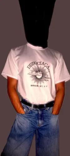 camiseta "dissociação"