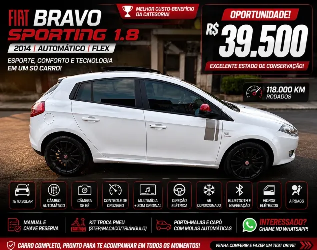 Fiat Bravo Sporting 1.8 Flex 16V 5P 2014