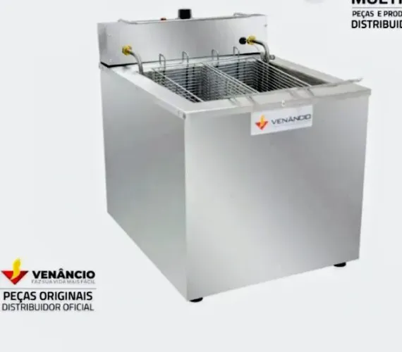Fritador Elétrico Água E Óleo 23l De Mesa 220v Venâncio Sfao4