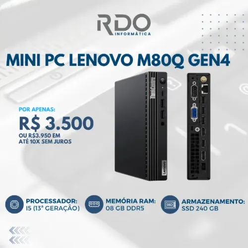 PC Lenovo Mini M80Q Gen 4 i5 RAM SSD