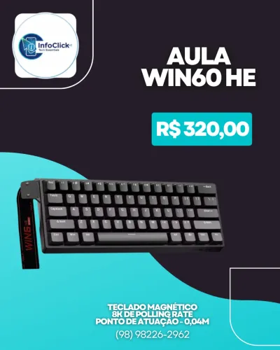 Teclado Magnético Aula WIN60 HE