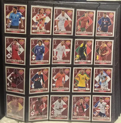 Figurinhas Legends Copa 2022 - Bordô - Kit