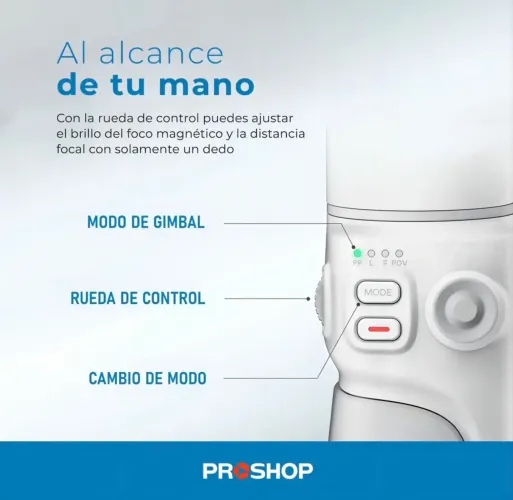 Estabilizador Zhiyun Smooth Q4 Combo C/ Led Case C/ - Branco