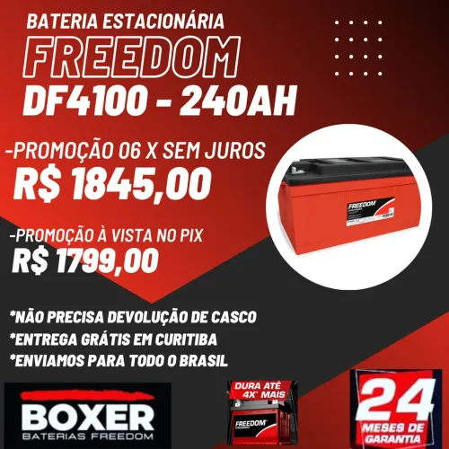 Baterias Freedom Estacionária | Entrega Grátis Curitiba