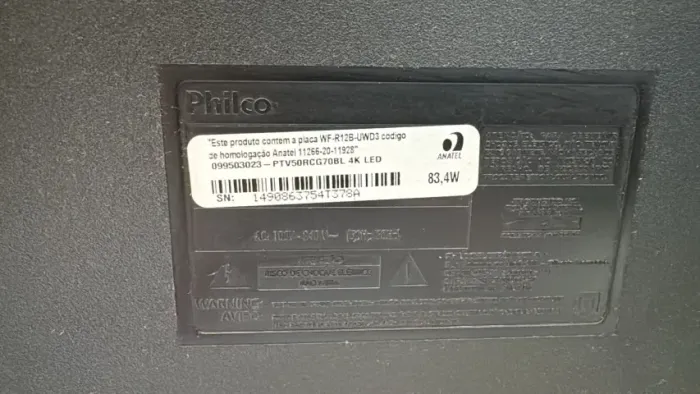 Tv Philco 50 polegadas tela quebrada