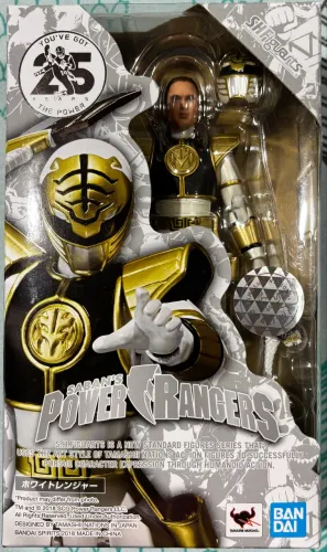 Sh Figuarts Bandai Power Ranger Branco - White Ranger - Event Exclusive 25 anos - Original