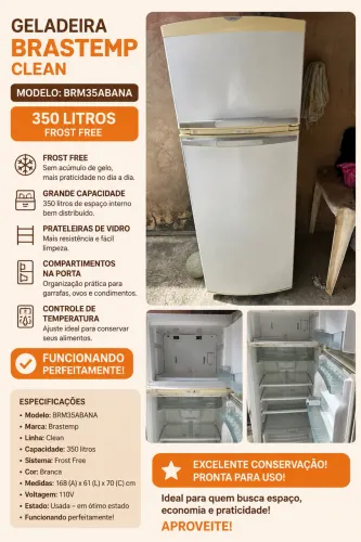 Geladeira Brastemp Clean