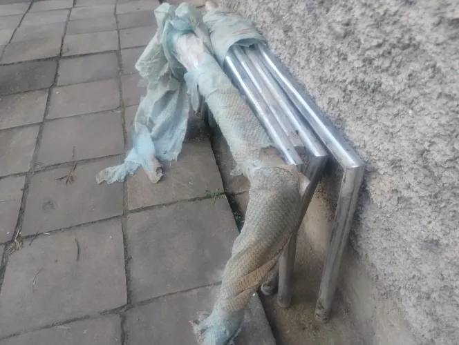 Corrimão cromado 