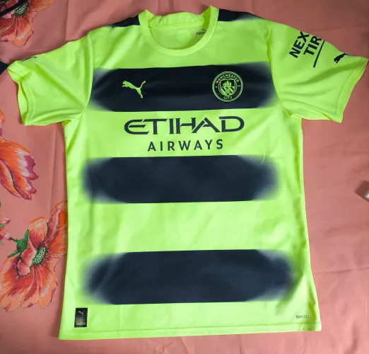 Camisa Manchester City Verde 22/23 #9 Haaland Original