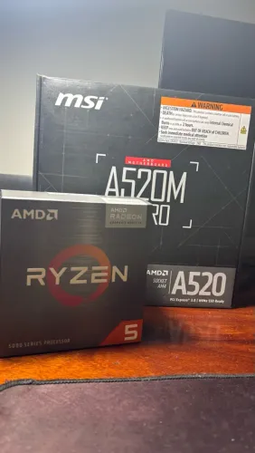 Processador Ryzen 5 5600GT + Placa mãe A520