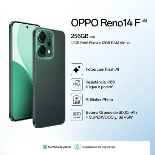 Celular OPPO RENO 14F 256GB VERDE