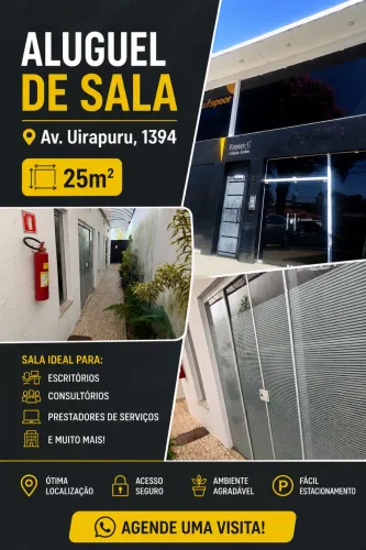 Alugo sala comercial na av Uirapuru, Cidade Jardim