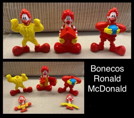 Bonecos miniaturas Ronald Macdonald