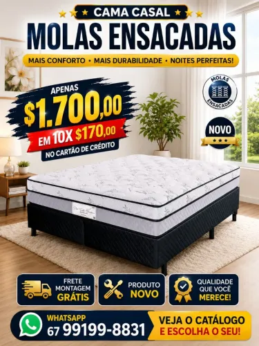 Oferta hoje cama molas em 10 X no cartão de crédito