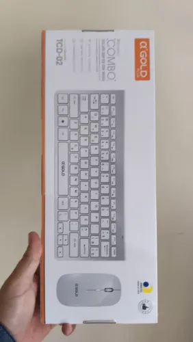 Mini teclado e mouse sem fio recarregável 