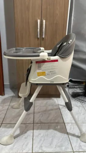Cadeira De Refeição Portátil Para Bebê Honey Cinza Maxi Baby