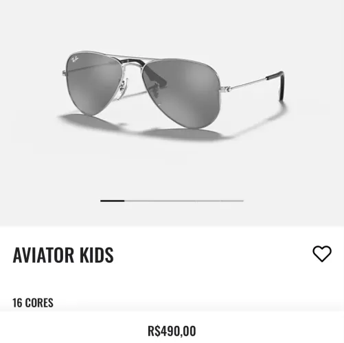 Óculos infantil rayban