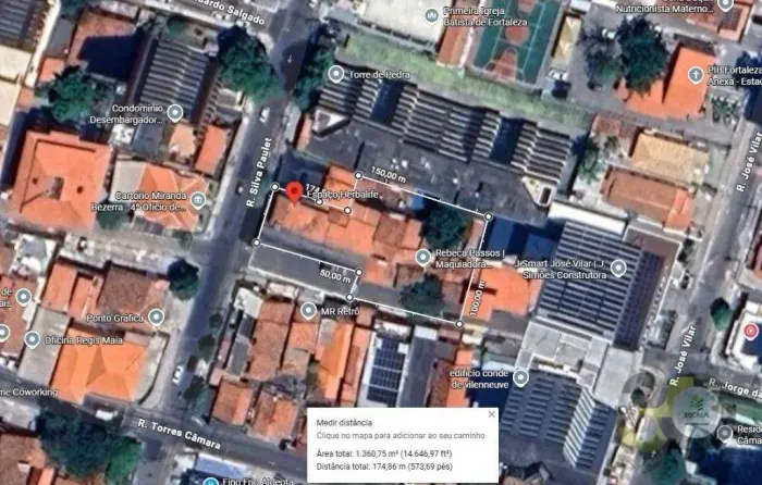 Terreno na Aldeota, Rua Silva Paulet 1.361 m²
