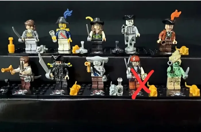 10 miniaturas Piratas do Caribe - blocos de montar estilo lego