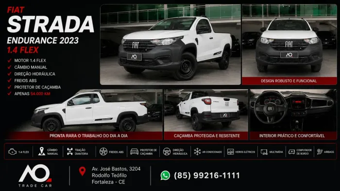 Fiat Strada Endurance 1.4 Flex 8V CS Plus 2023