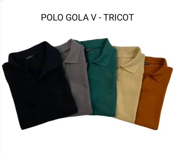 Polo Tricot Gola V 